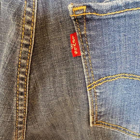 Levi’s 725 High Rise Bootcut Jeans Medium Wash Classic Denim Size 29 - Picture 8 of 10